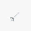J'EVAR 14KT White Gold ALTR Lab Grown Diamond Stud Earrings Perspective View | Pair / 0.50 CT