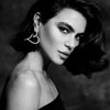 J'EVAR 18KT White Gold Pave Heart ALTR Lab Grown Diamond Earrings Campaign 2023 | 7.70 CT